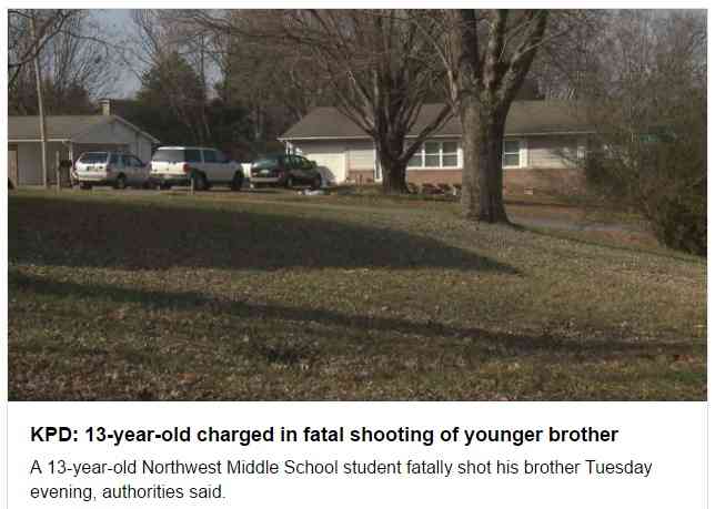 【海外発！Breaking News】米テネシー州で13歳兄が銃を暴発　12歳弟が死亡　両親は留守 | Techinsight|海外セレブ、国内エンタメのオンリーワンをお届けするニュースサイト