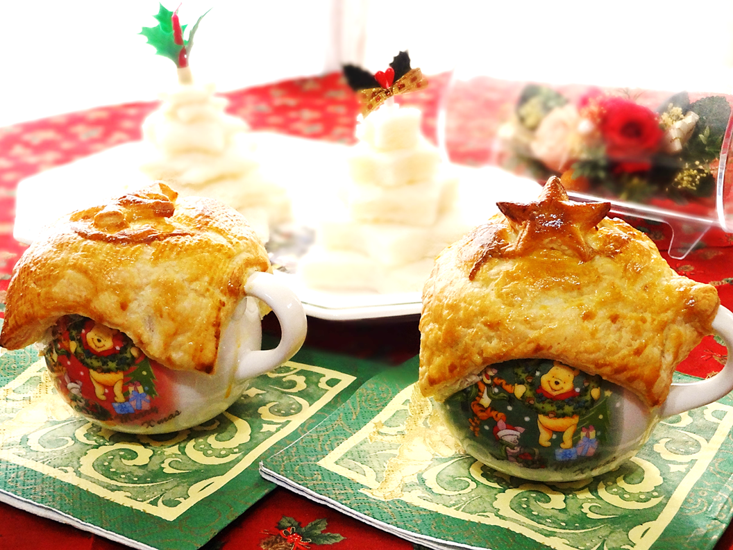 クリスマスのケーキ・ご馳走の画像いっぱい