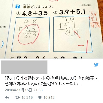 「3.9＋5.1＝9.0」は減点対象　小学校算数の奇習に茂木健一郎が苦言“子どもたちへの虐待である”