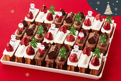 クリスマスのケーキ・ご馳走の画像いっぱい
