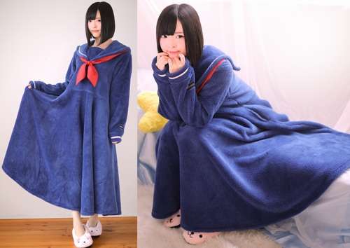 セーラー服型パジャマに“着る毛布”タイプが登場