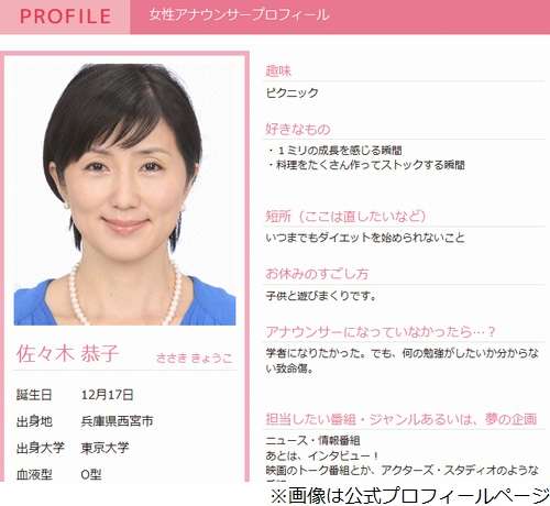 フジ佐々木恭子アナ、「ワイドナショー」本番中にケータイ鳴らす