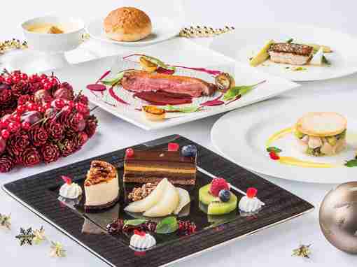 クリスマスのケーキ・ご馳走の画像いっぱい