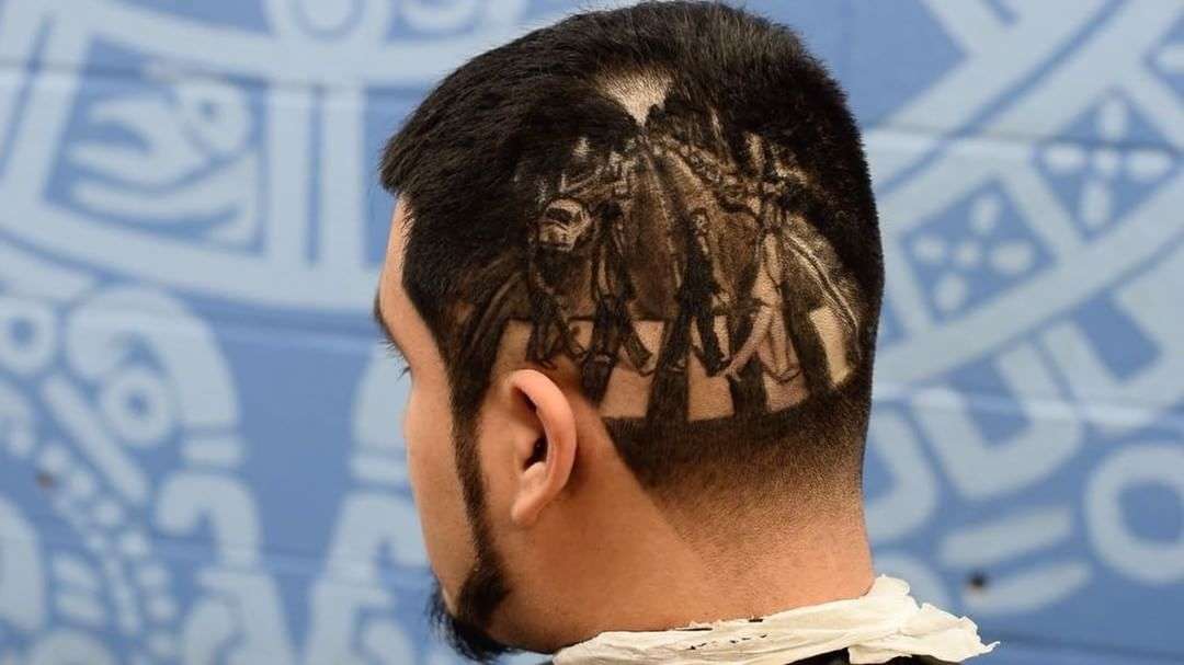 タトゥーかと思った？　髪が伸びたら終わり、儚いヘアカット・アート