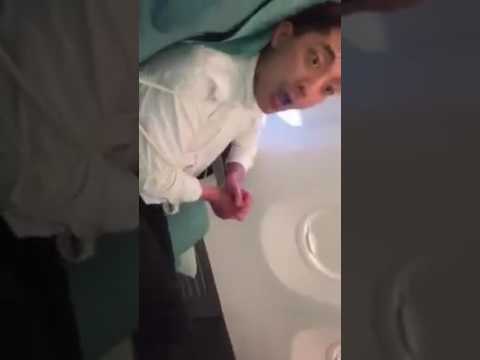 A Violent Korean passenger on air plane - YouTube