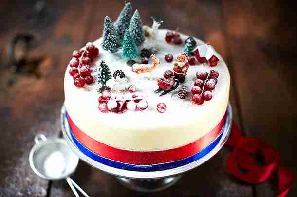 クリスマスのケーキ・ご馳走の画像いっぱい