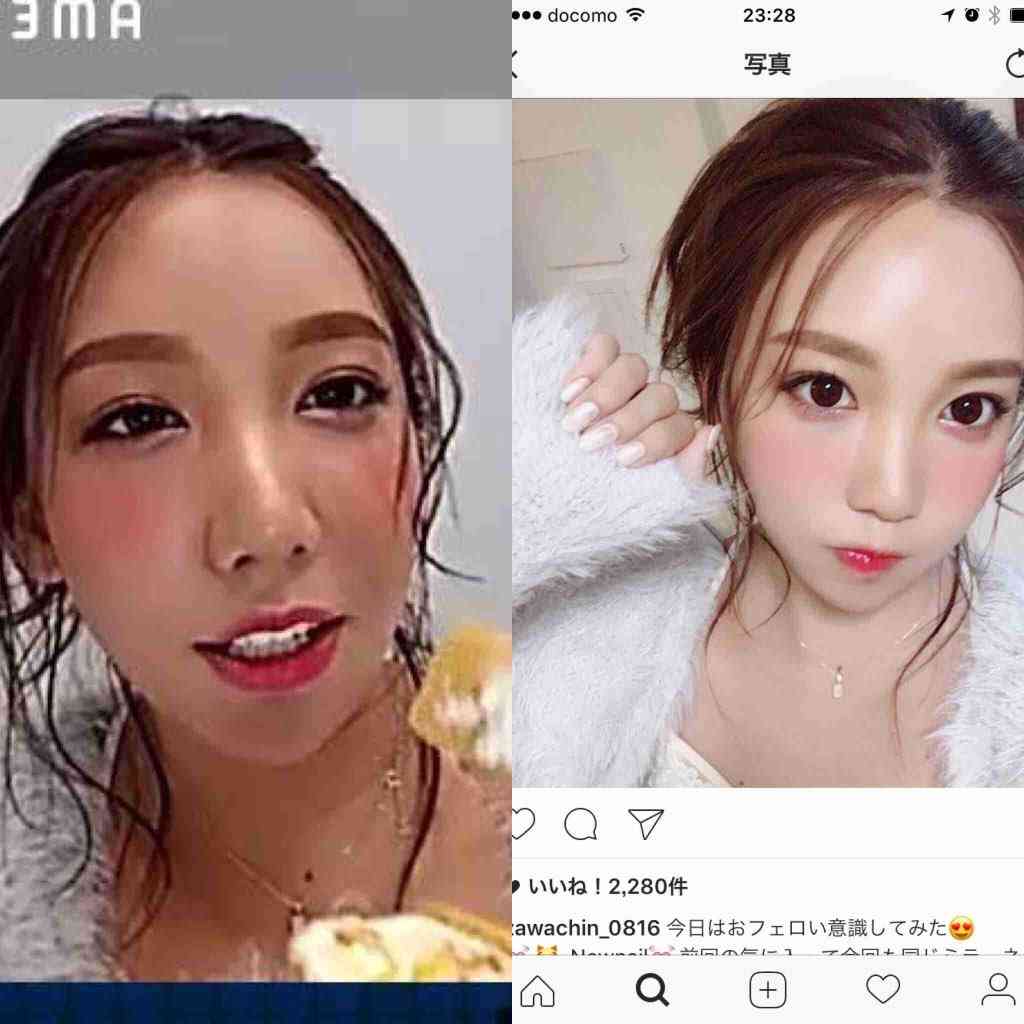 加工アプリが変えちゃいけない顔を変えてしまい美人の加工がバレる