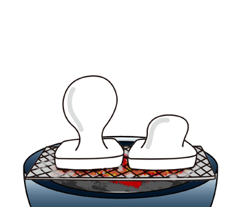 【下ネタ注意】餅を焼いたら、なんだか卑猥な形になってしまったと話題に