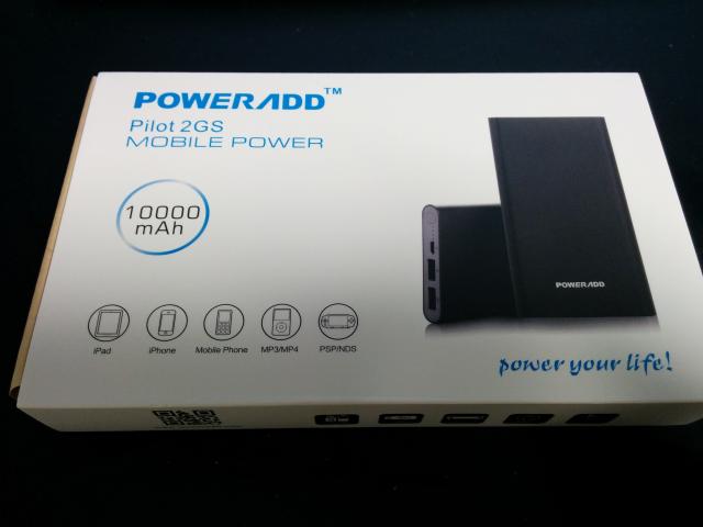 Poweradd Pilot 2GS 10000mAhモバイルバッテリー買ったからレビューする