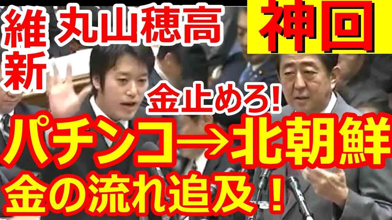 国会 神回 維新 丸山穂高 パチンコから北朝鮮への金の流れを追及！生活保護のパチンコする権利 蓮舫 民進党がしないマスコミが報じない質疑 足立康史 予算委員会 韓国 最新の面白い国会中継 - YouTube