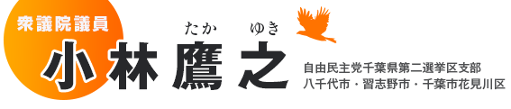 衆議院議員小林鷹之 | 自由民主党千葉県第二選挙区支部長(千葉市花見川区・習志野市・八千代市)　小林鷹之オフィシャルサイト