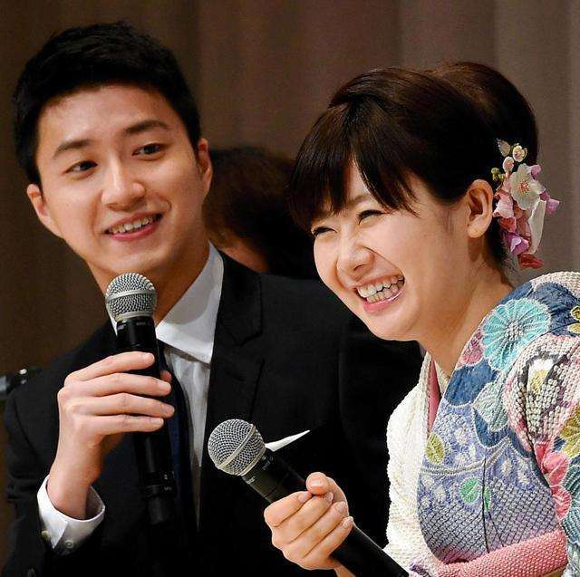 福原愛、江宏傑と結婚会見　東京五輪へ競技続行「頑張っていく」