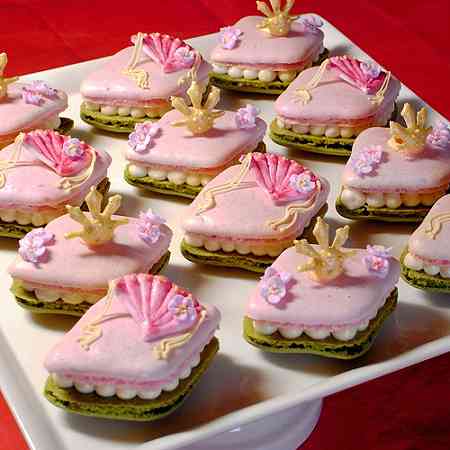 芸術的なお菓子の画像