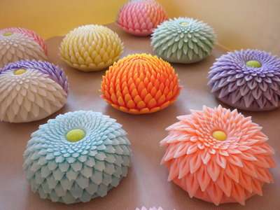 芸術的なお菓子の画像