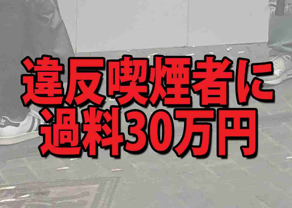 違反喫煙者に『過料30万円』を科す案に賛否の声！「厳しすぎる」「素晴らしい！」など議論白熱 | ロケットニュース24