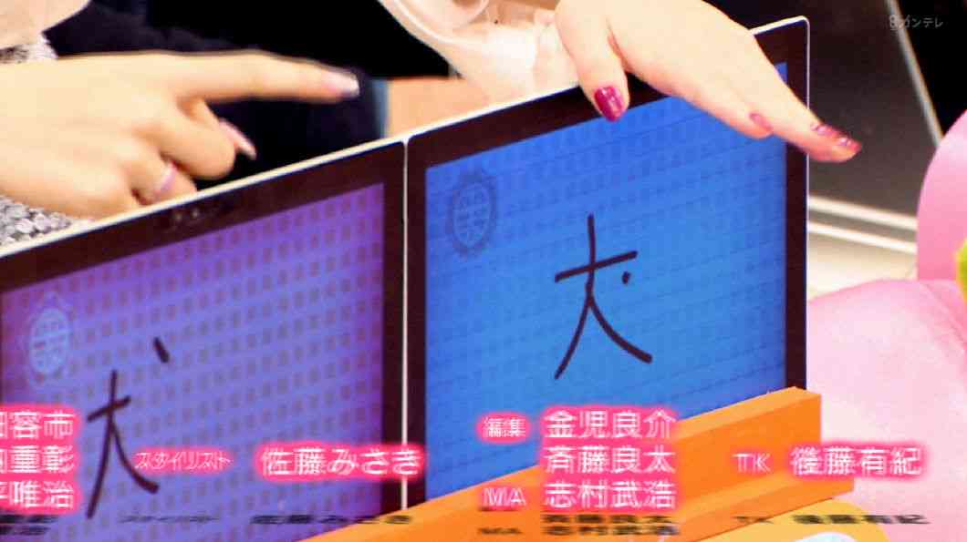 『平成教育委員会2017』でダレノガレ明美が「犬」の漢字を間違える…