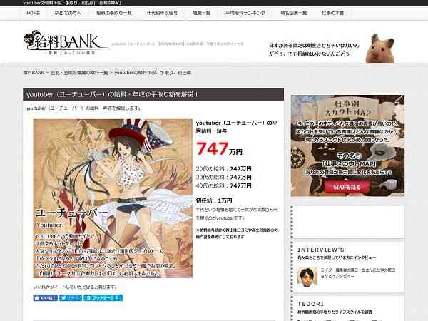 YouTuberの平均給与「月747万円」算出にネット衝撃