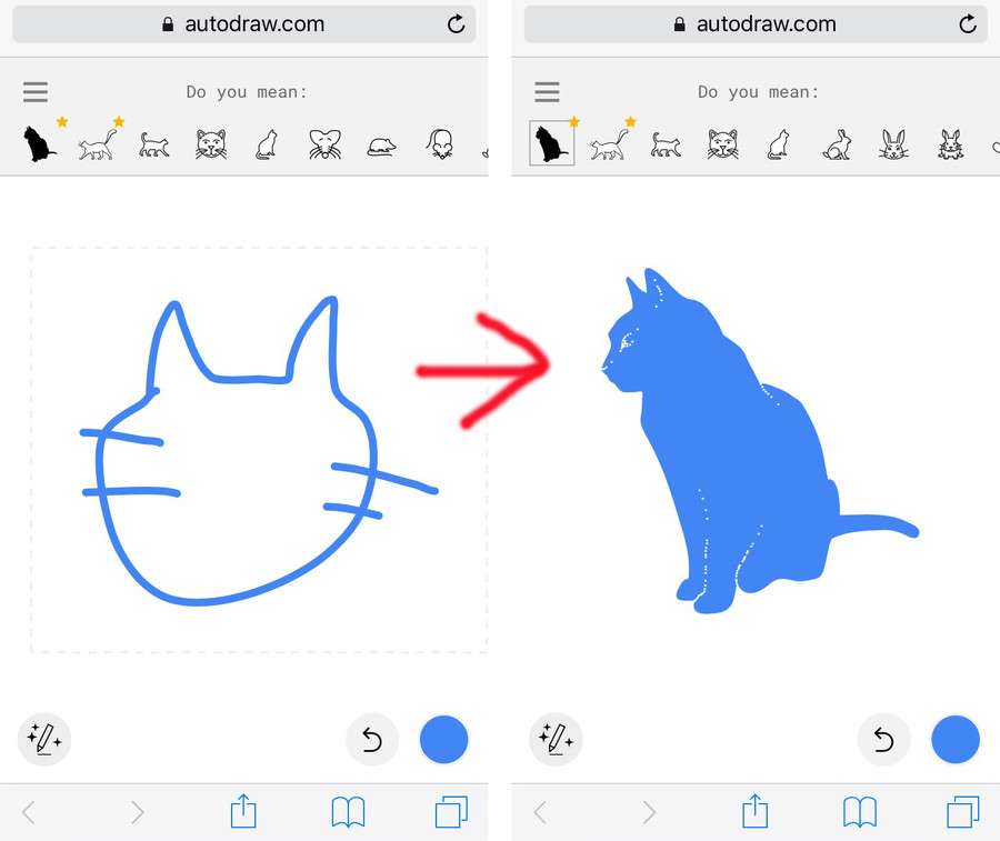 Google、素人の絵を「こう描きたいんでしょ」とリライトするツール『AutoDraw』公開