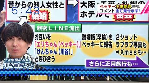 坂上忍、川谷絵音の「ベッキー」呼び捨てに違和感