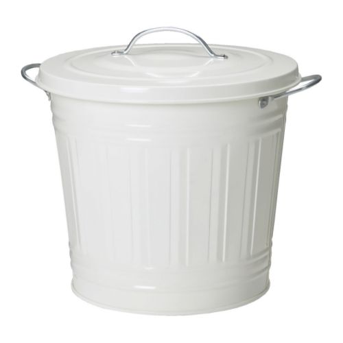 KNODD ふた付き容器, ホワイト - ホワイト - 16 l - IKEA