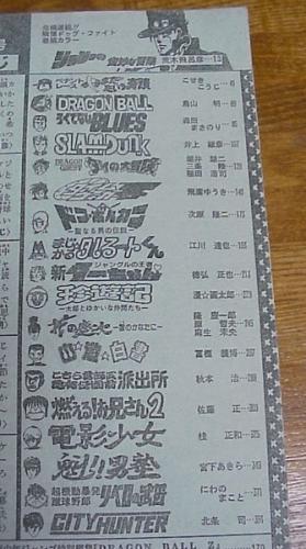 週間少年ジャンプで好きなマンガ・好きだったマンガ