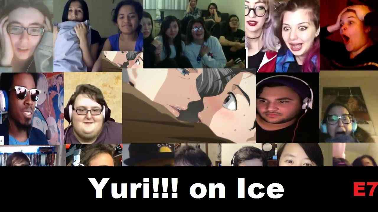 Anime Reactions Yuri!!! on Ice Episode 7 - YouTube