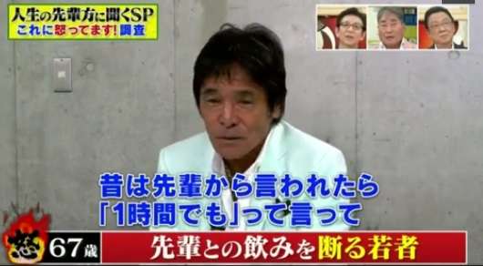 松崎しげるが 飲みの誘いを断る若者 に怒り ネットでは反論も ガールズちゃんねる Girls Channel