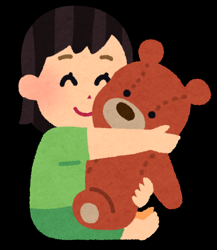 ぬいぐるみに癒されてる人！