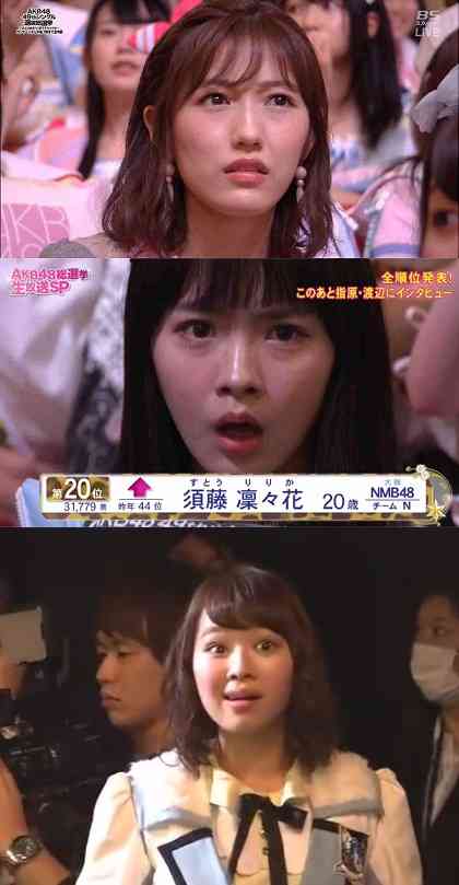 NMB須藤凜々花が壇上スピーチで結婚宣言「初めて人を好きに」総選挙中に衝撃発言