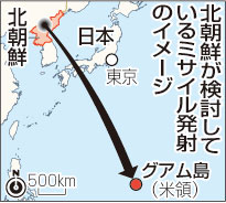 【北ミサイル】グアムの米戦略爆撃機、北朝鮮へ先制攻撃の準備整う　米NBCテレビ報道