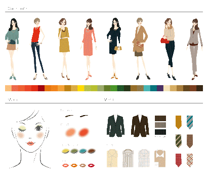 化粧と服装の色合い気にしてますか？