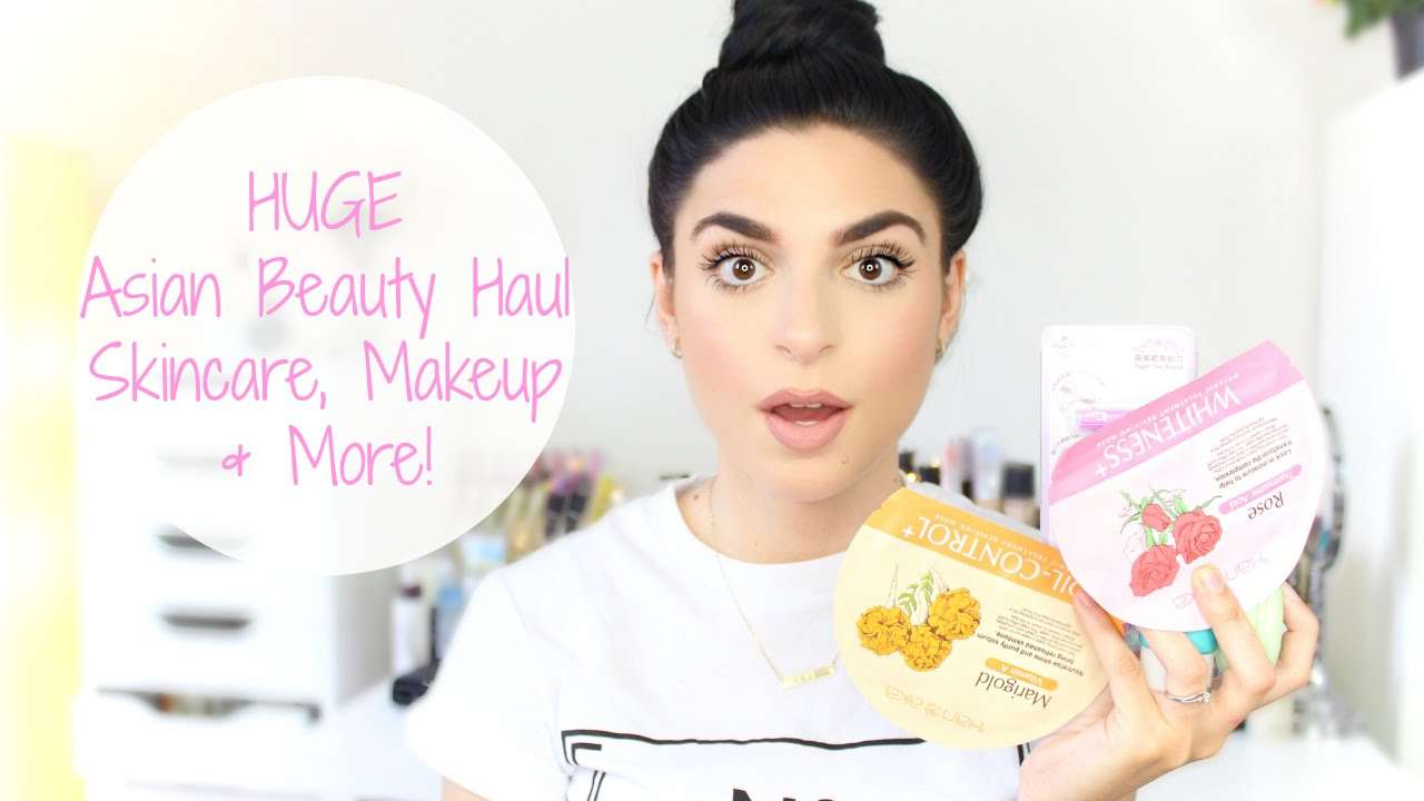 HUGE Asian Beauty Haul | Skincare, Makeup, + More! - YouTube