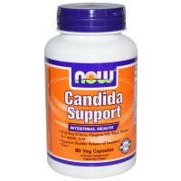 Now Foods, カンジダサポート、90植物性カプセル - iHerb.com