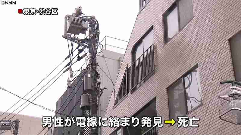 電線に絡まった状態で…男性死亡　渋谷区｜日テレNEWS24
