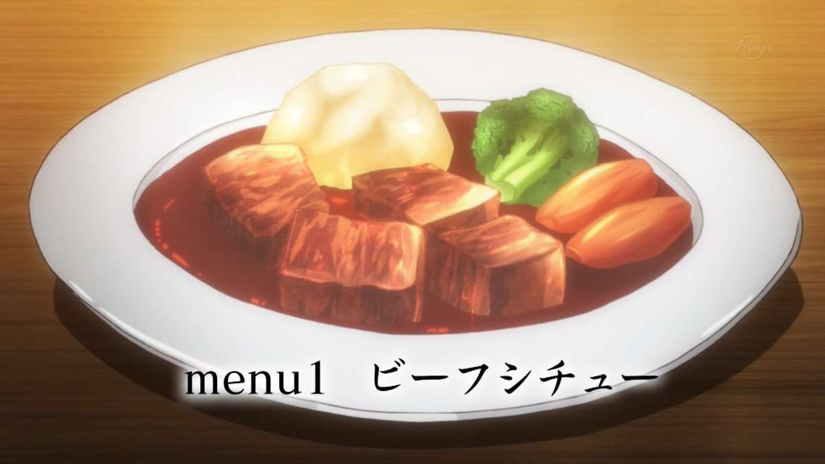 漫画やアニメに出てくる美味しそうな食べ物の画像を貼りましょう