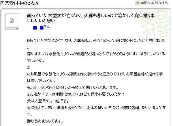 死体を溶かす方法がYAHOO知恵袋で質問されていた事が判明｜面白ニュース 秒刊SUNDAY
