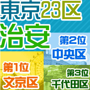 【決定版】東京都23区の治安ランキング[治安の良い区・悪い区はどこ？]