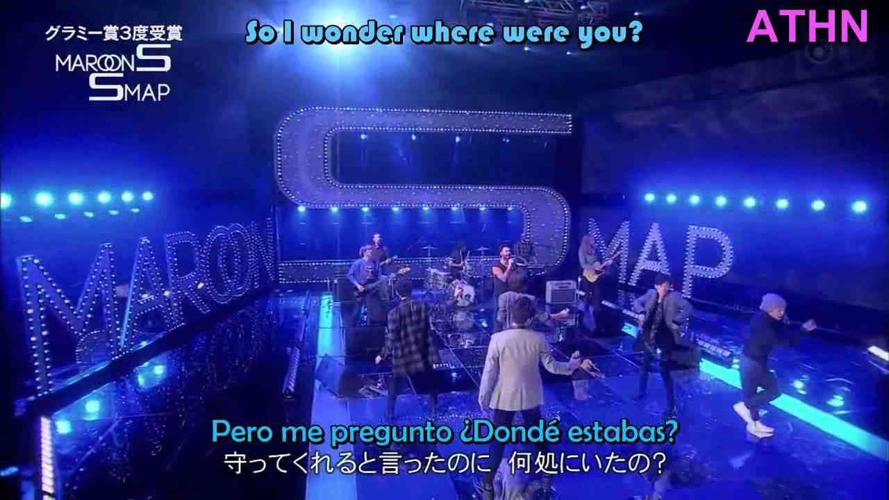 SMAPXSMAP MAROON5 PAYPHONE, MAPS ESPAÑOL - YouTube