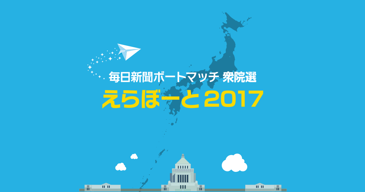 毎日新聞ボートマッチ　えらぼーと　2017衆院選