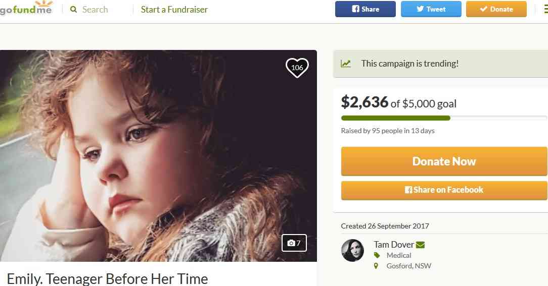 2歳で胸が膨らみ4歳で初潮、5歳で更年期障害と直面する女児（豪）