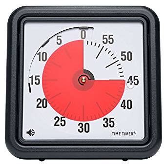 Amazon | Time Timer® Time Timer タイムタイマー 19 cm 【 用途いろいろ タイマー アラーム 】 正規品 | すうじ・図形・計算 | ホビー 通販