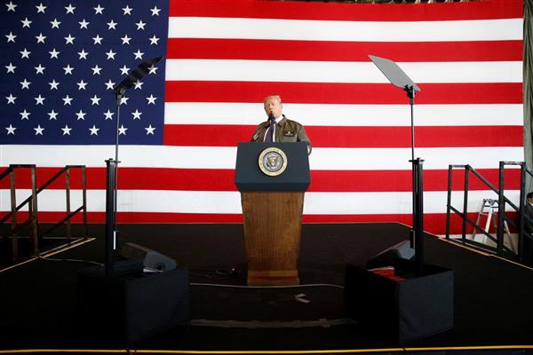 【トランプ氏来日】横田基地で演説「日本は貴重なパートナー」「いかなる独裁者も米国の決意を過小評価するな」