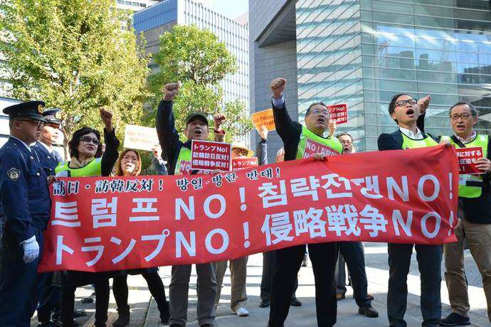 【トランプ氏来日】横田基地で演説「日本は貴重なパートナー」「いかなる独裁者も米国の決意を過小評価するな」