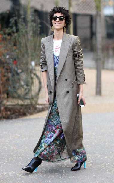 冬のロングスカートコーデ