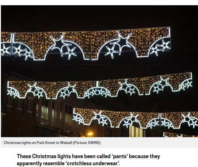 【海外発！Breaking News】クリスマスイルミネーションに苦情殺到「まるでパンツを干したよう」（英） | Techinsight（テックインサイト）|海外セレブ、国内エンタメのオンリーワンをお届けするニュースサイト