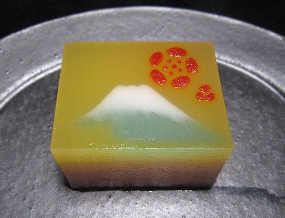 美しい和菓子の画像