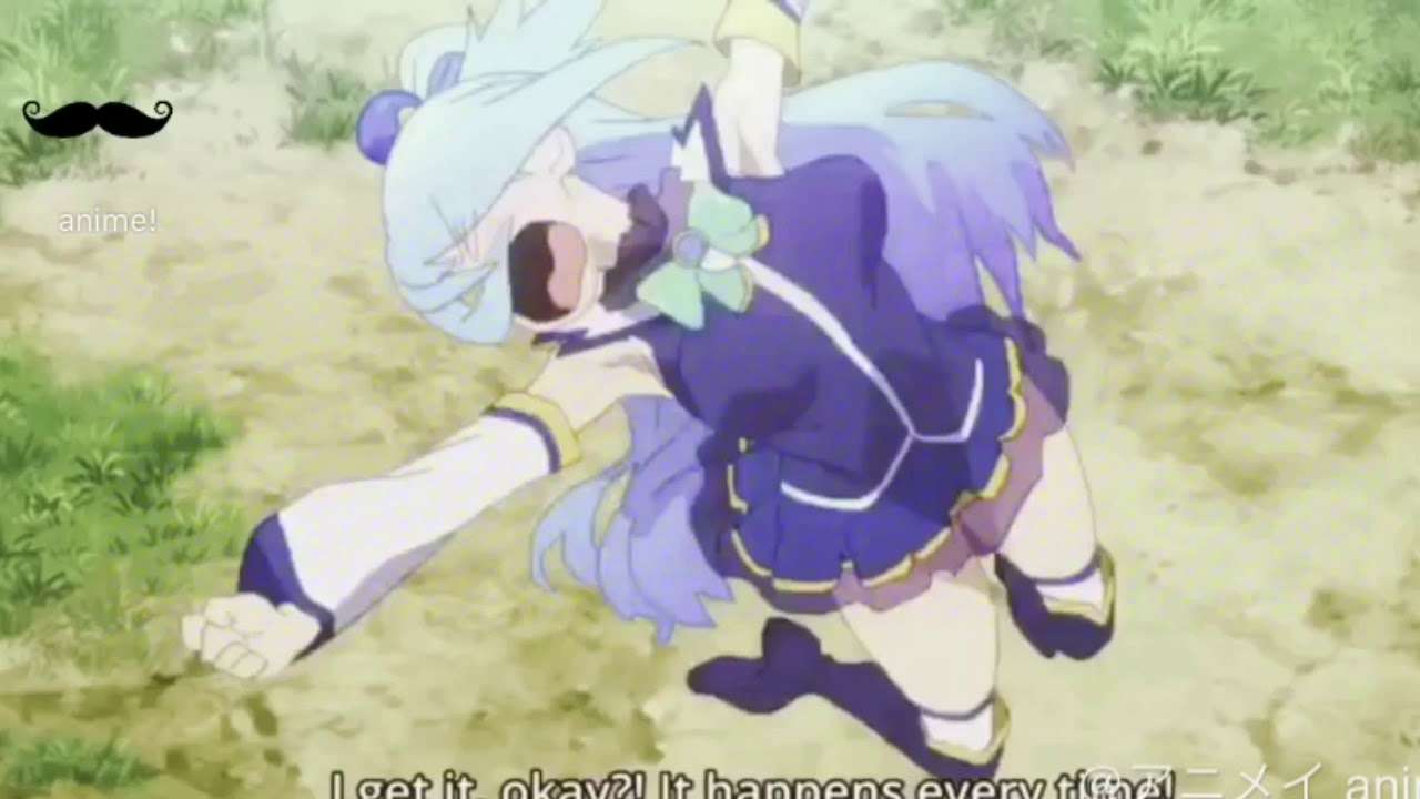 このすば アクア号泣!面白いシーン! この素晴らしい世界に祝福を - YouTube