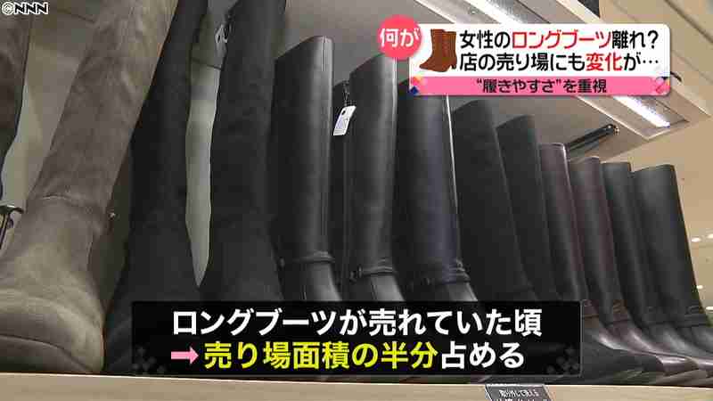 かつては定番…ロングブーツ女性激減のワケ｜日テレNEWS24