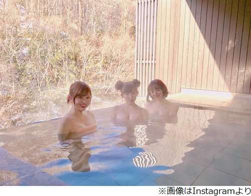 菊地亜美、入浴ショットの
