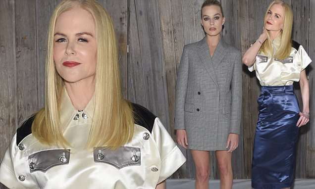 Nicole Kidman charms in Western look at Calvin Klein | Daily Mail Online